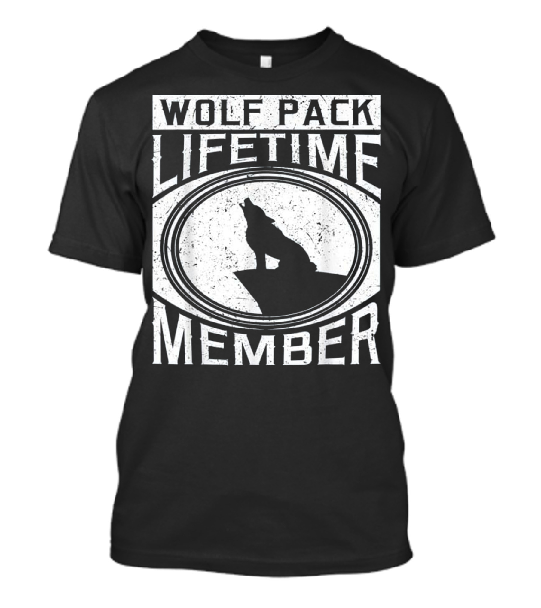 Wolf Pack Lifetime Member Howling T-Shirt