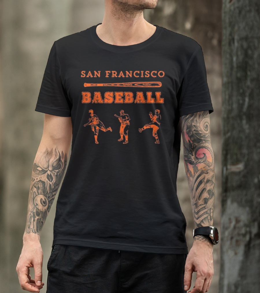 San Francisco Baseball Enthusiast Vintage Player T-Shirt