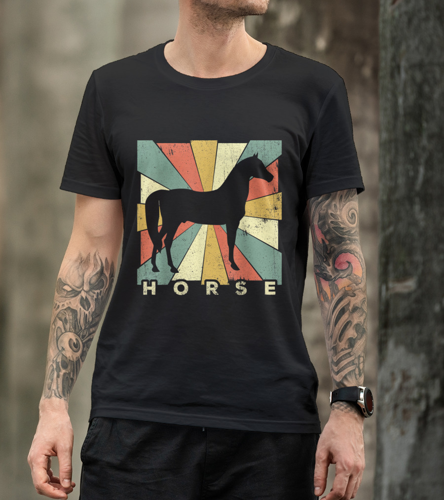 Vintage Horse Lover Radiant Retro T-Shirt