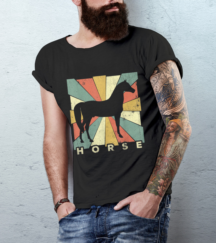 Vintage Horse Lover Radiant Retro T-Shirt
