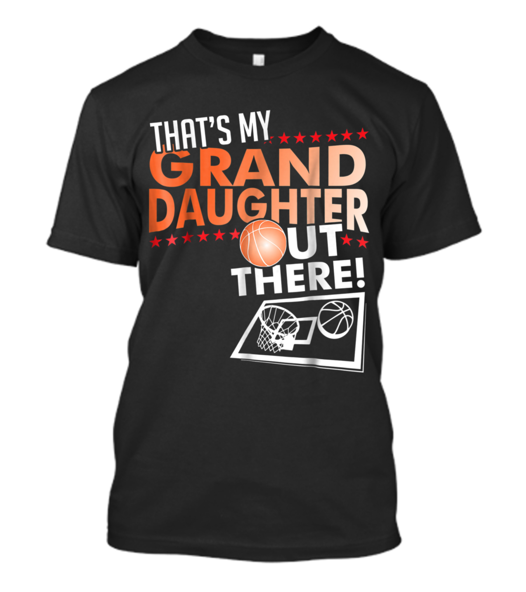 That's My Granddaughter Out There Basketball Grandpa T-Shirt