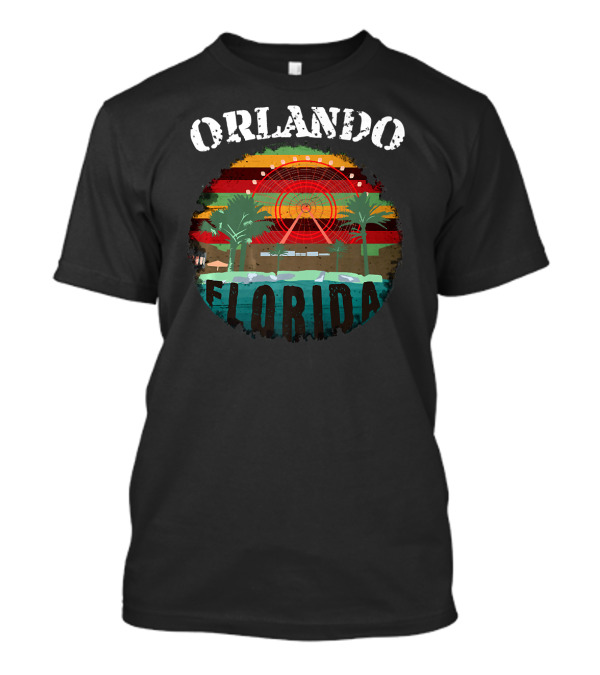 Orlando Florida Ferris Wheel Palms T-Shirt