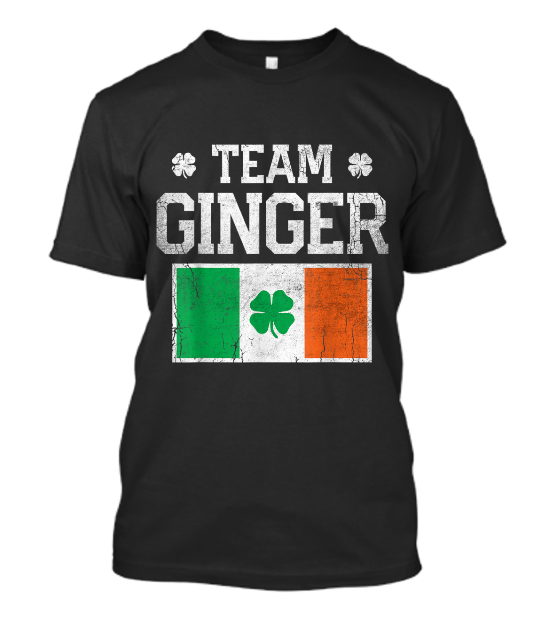 Team Ginger Irish Flag Shamrock T-Shirt