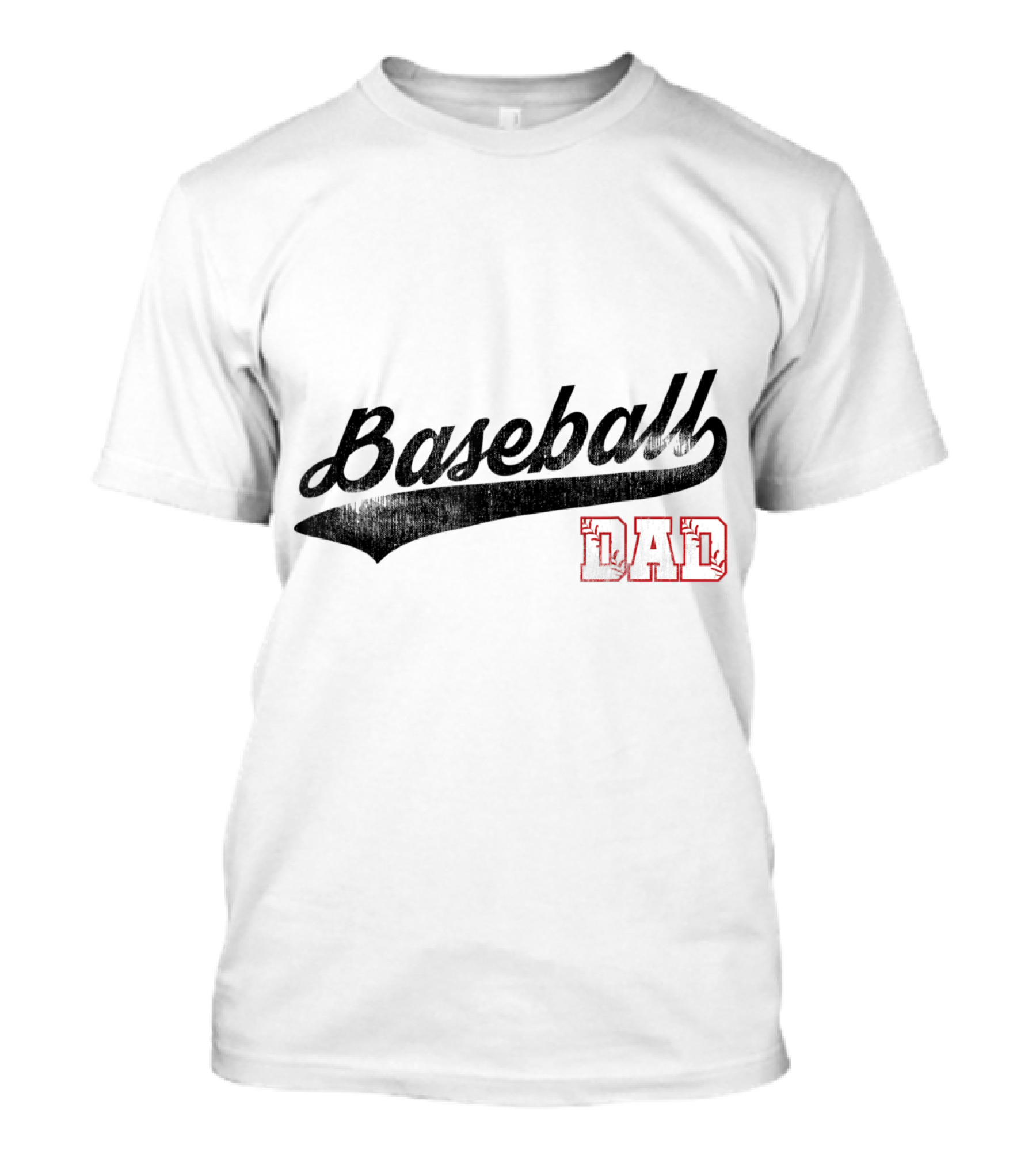 Baseball Dad Vintage Style Textured T-Shirt
