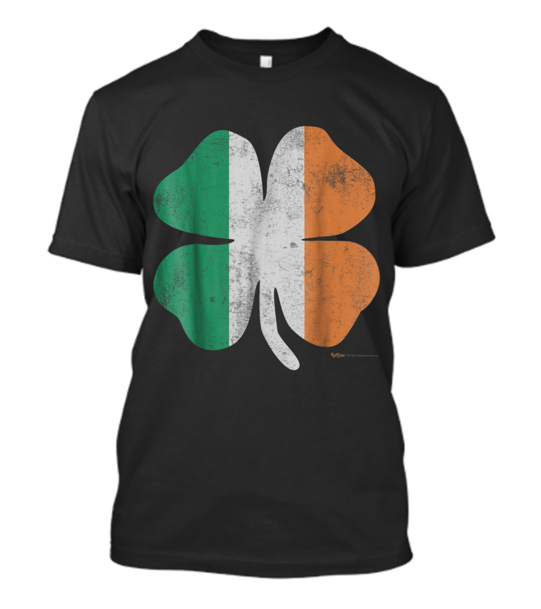 Vintage Irish Flag Shamrock St. Patrick's Day Emblem T-Shirt