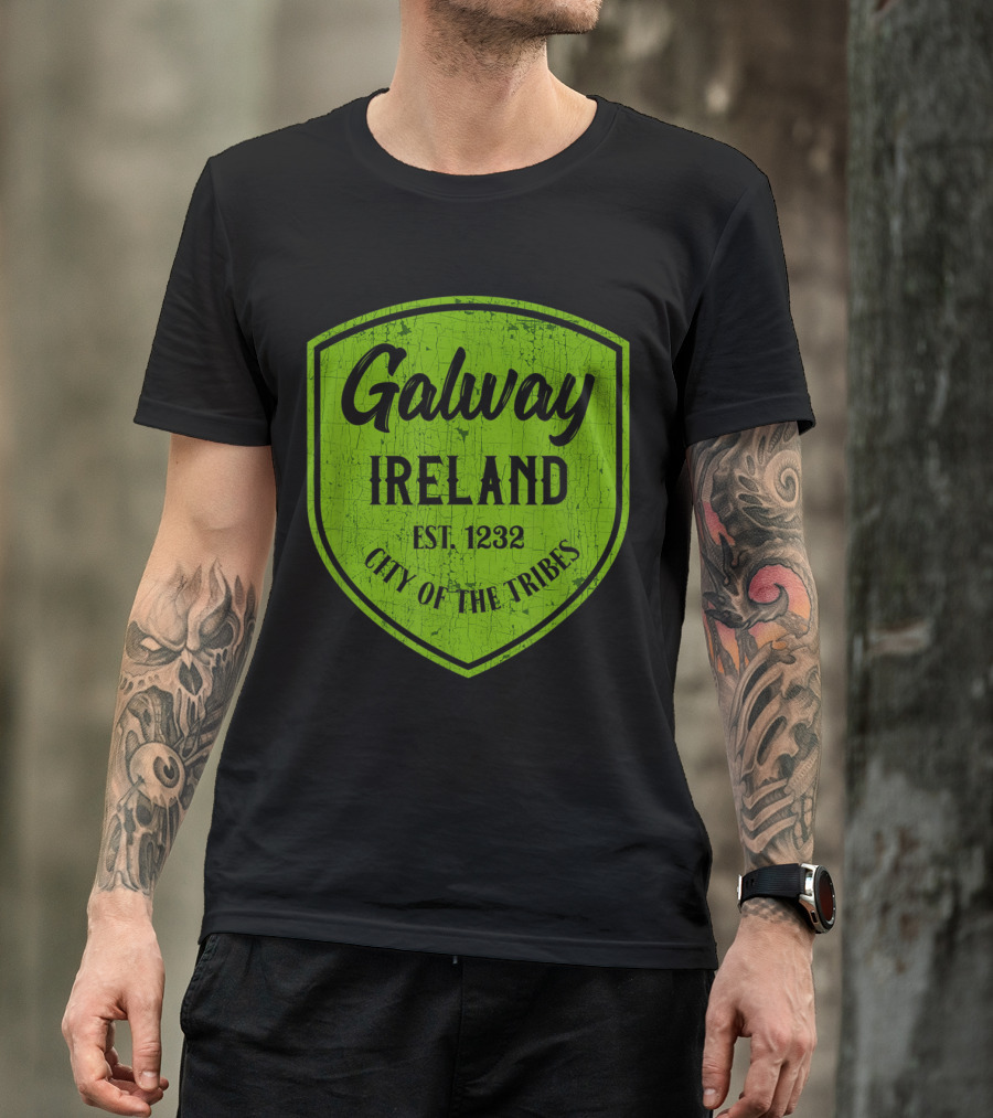 Galway Ireland EST 1232 City Of The Tribes Vintage Irish Souvenir T-Shirt