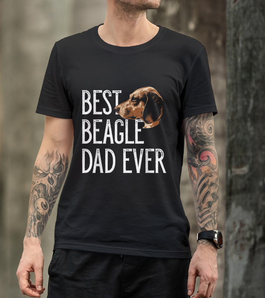 Best Beagle Dad Ever Mens Beagle T-Shirt