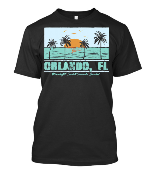 Orlando FL Wonderful Sunset Immense Beaches Vacation Holiday T-Shirt