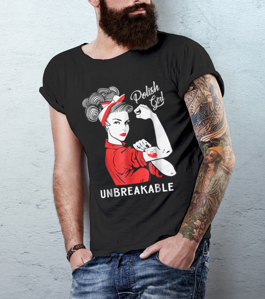 Polish Girl Unbreakable Heritage Strong Arm T-Shirt