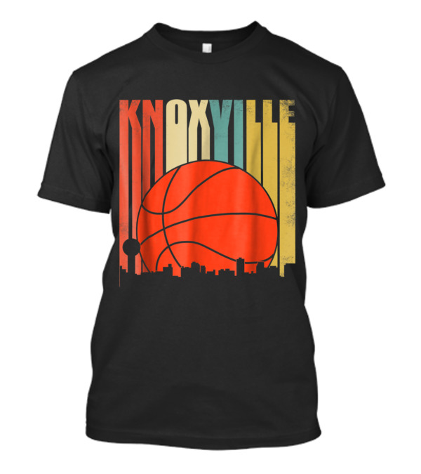 Knoxville Basketball Retro Silhouette Stripes T-Shirt