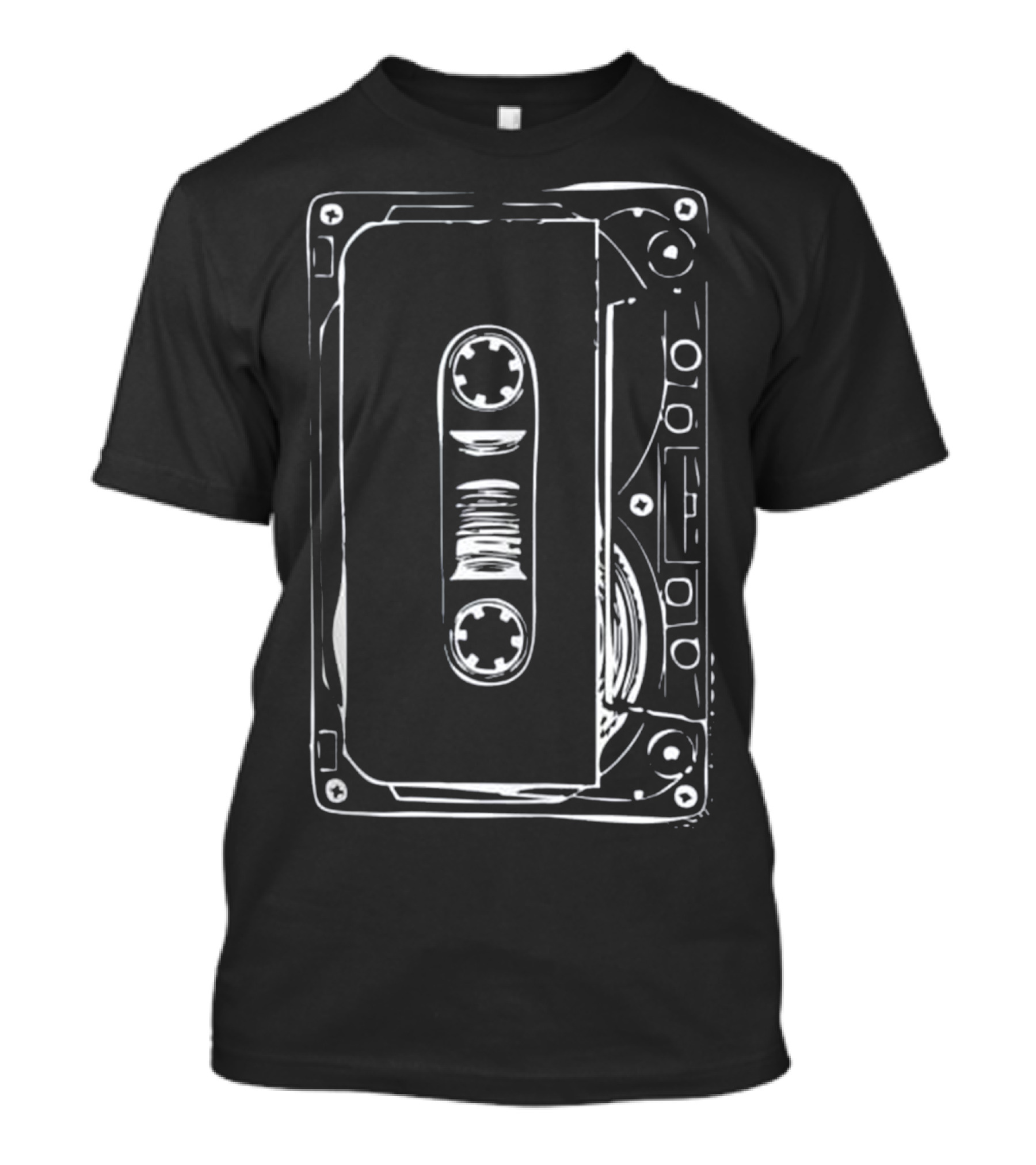 Retro Love Mixtape 80's Style Blank Cassette Tape T-Shirt