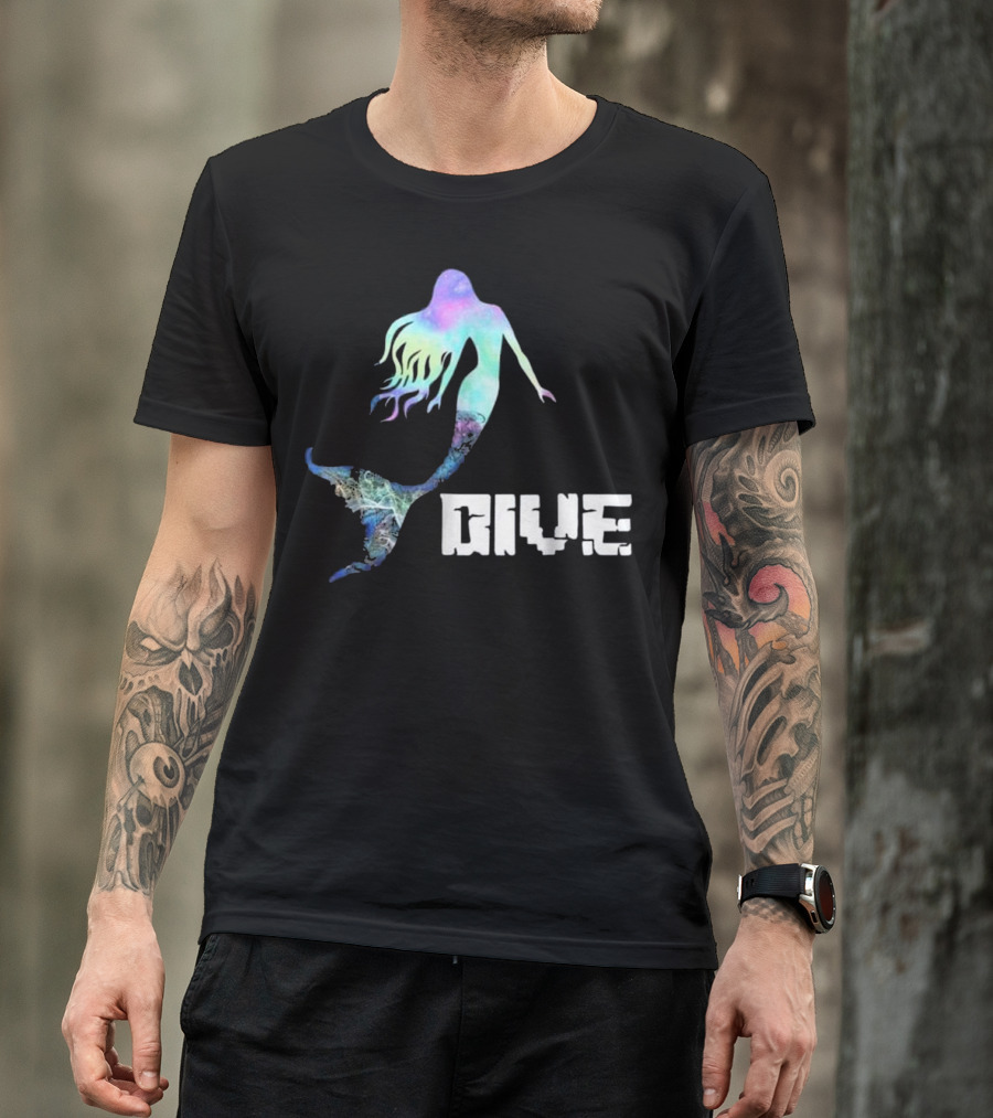 Dive Love Scuba Mermaid T-Shirt