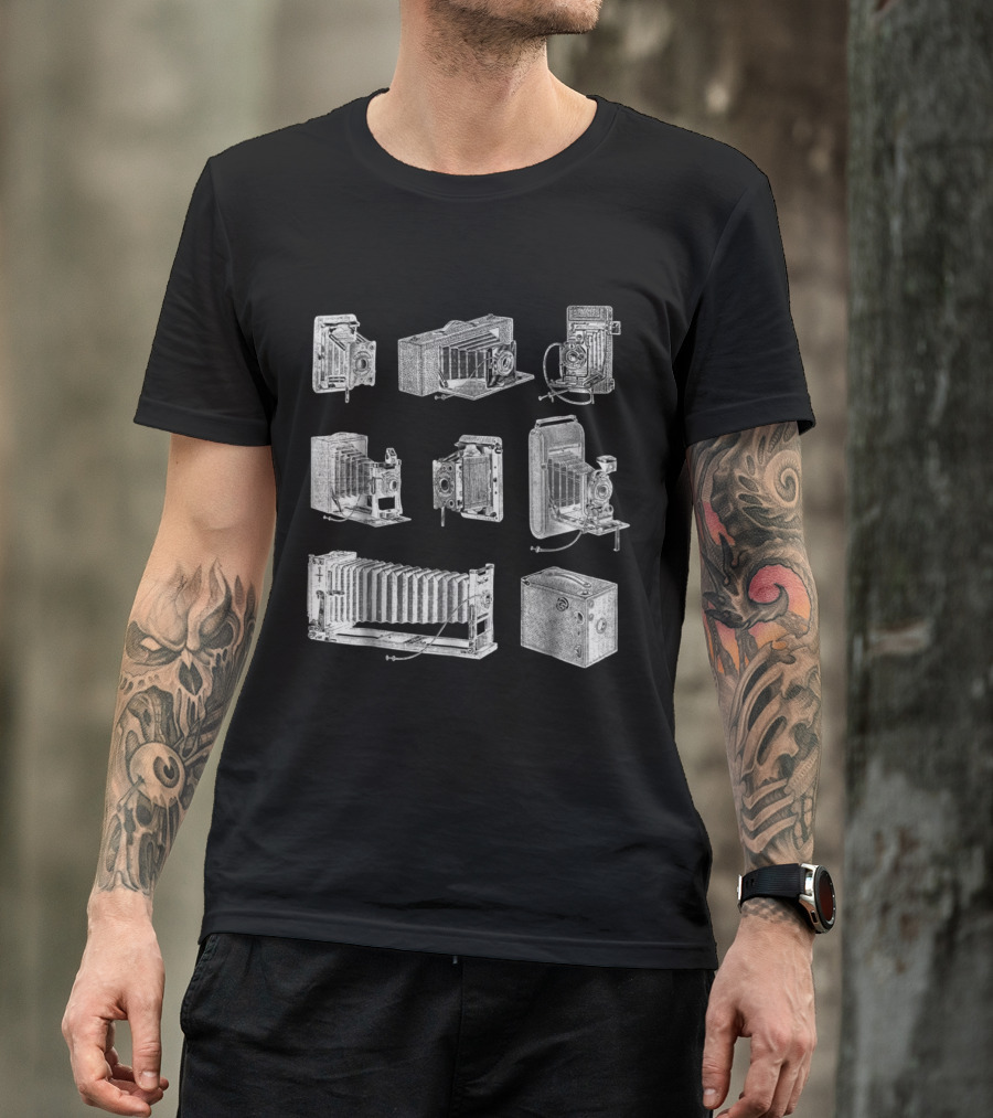 Vintage Large Format Camera Photography Collection T-Shirt