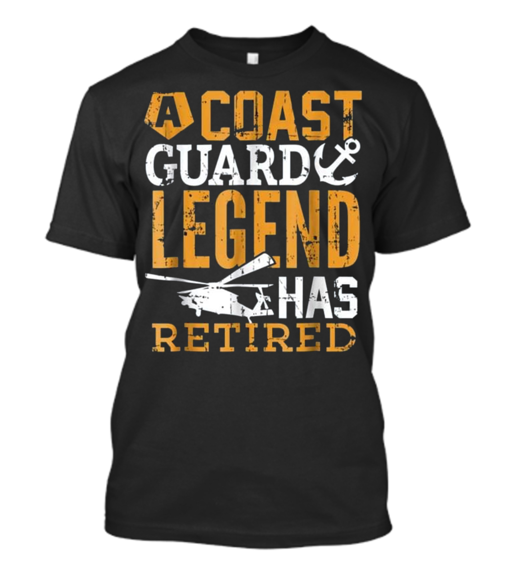 A Coast Guard Legend Has Retired Helicopter Anchor T-Shirt