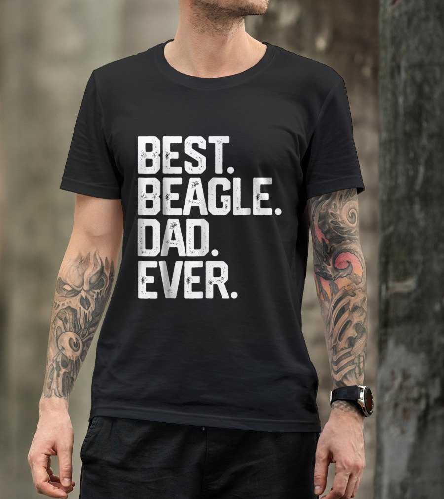 Best Beagle Dad Ever Mens T-Shirt