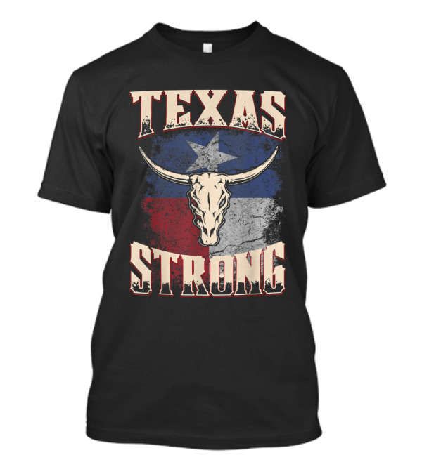 Texas Strong Longhorn Flag Iconic T-Shirt
