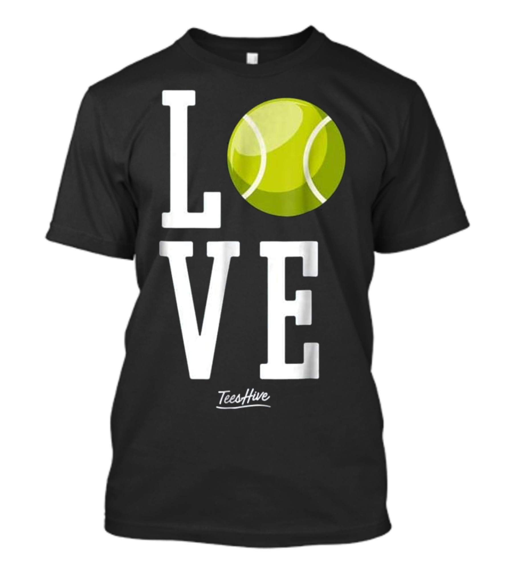 Love Tennis Ball Design For Tennis Player And Coach T-Shirt