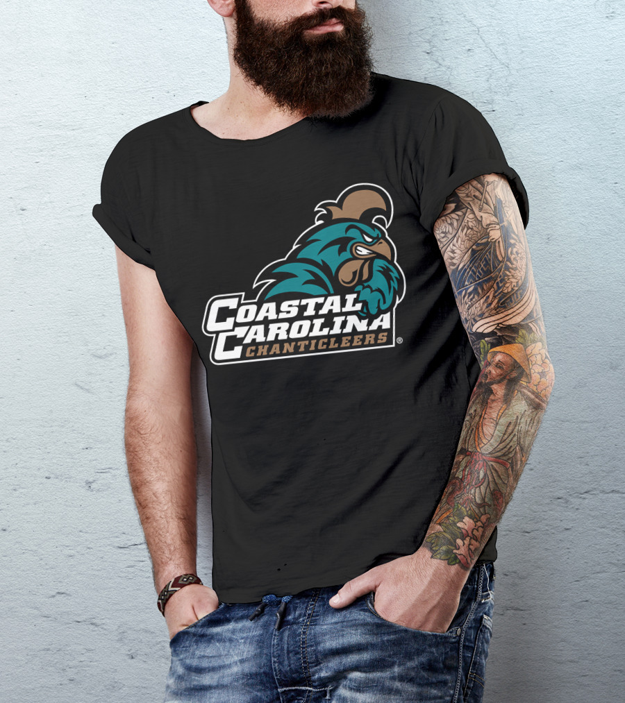 Coastal Carolina Chanticleers Logo Bold Mascot T-Shirt