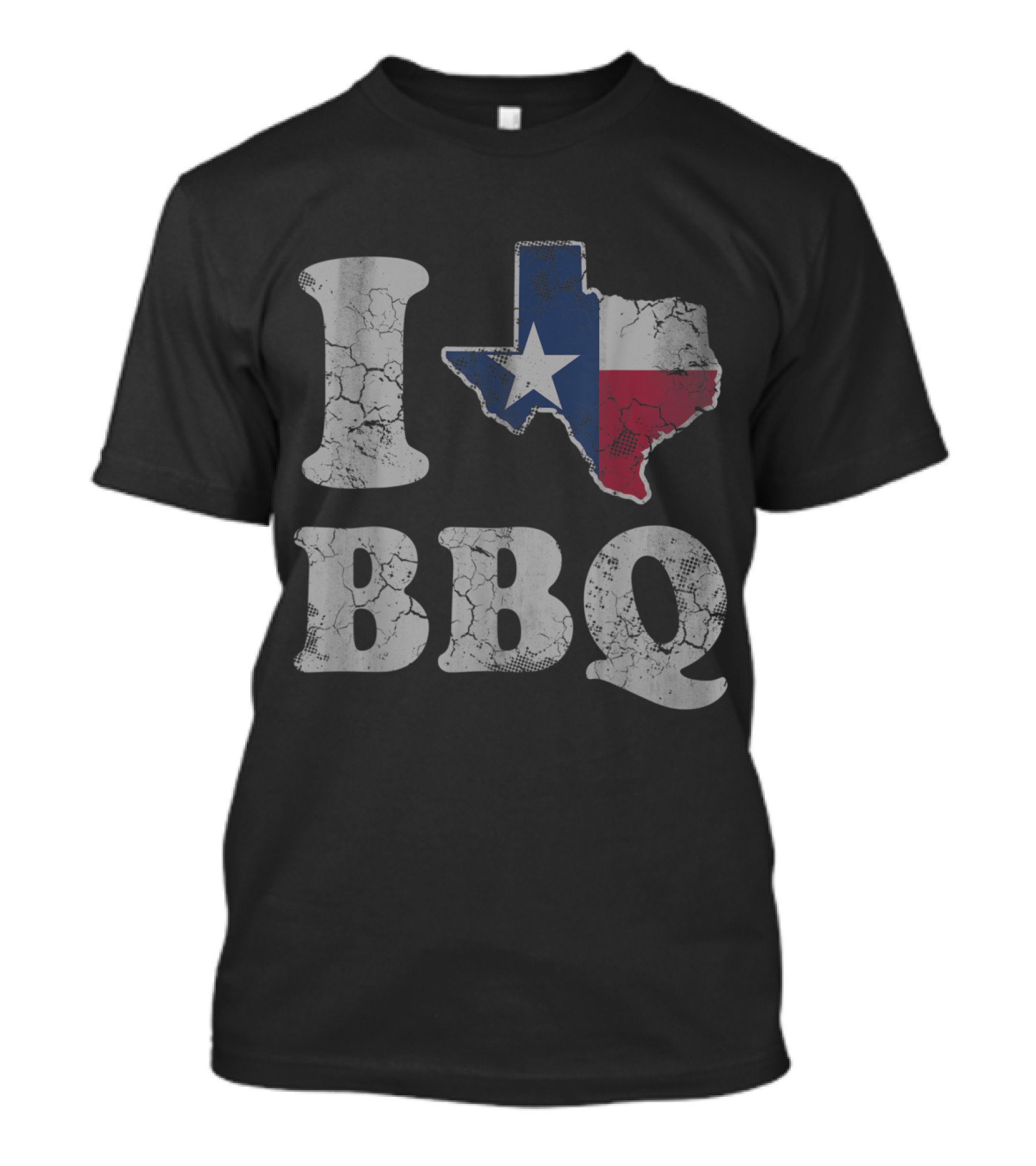 I Love Texas State Flag BBQ T-Shirt