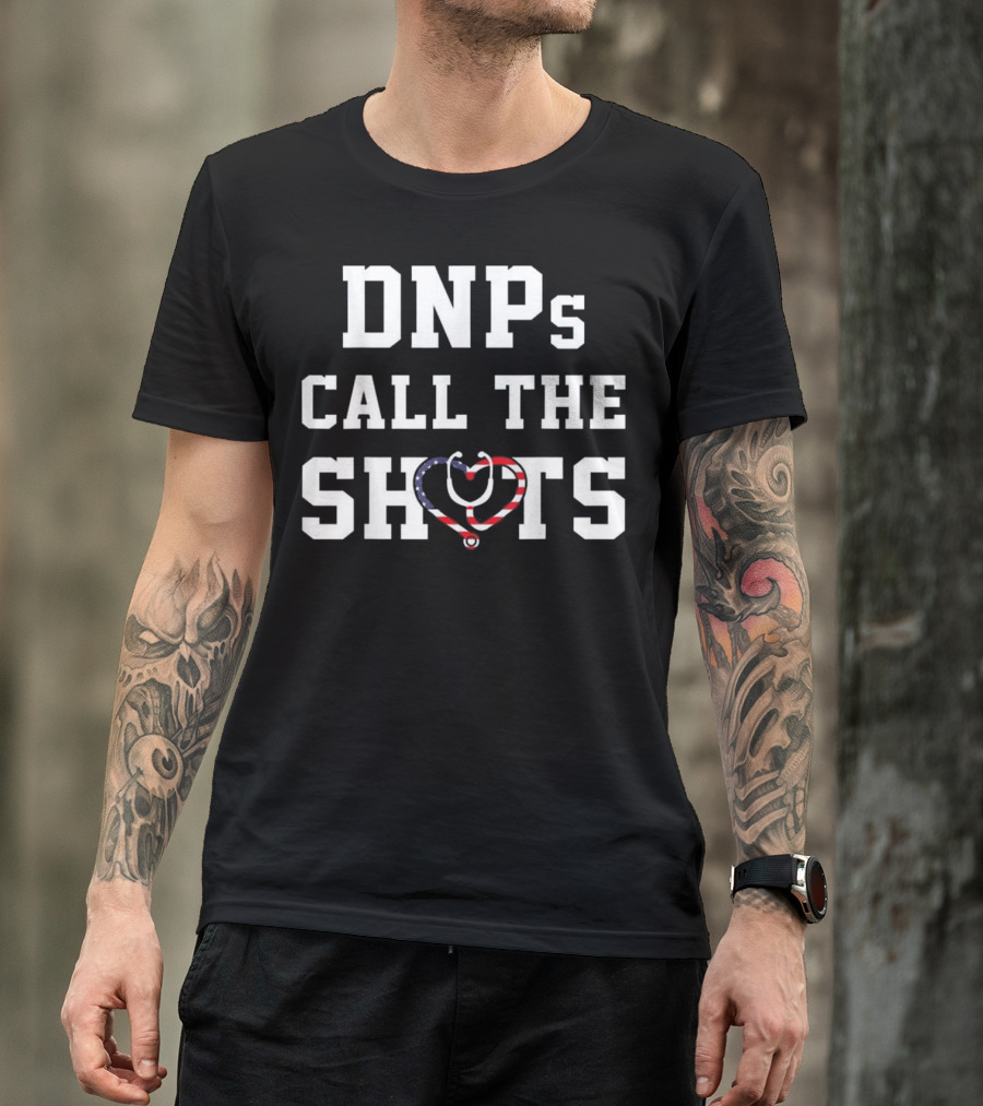 DNPs Call The Shots Stethoscope USA Flag T-Shirt