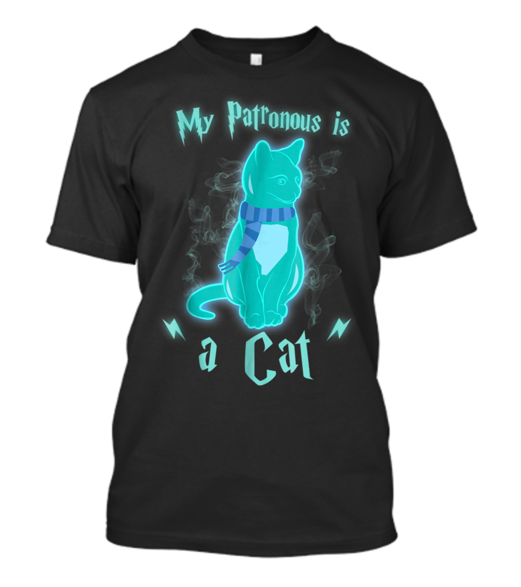 My Patronus Is A Cat Funny Kitten Wizardry Humor T-Shirt