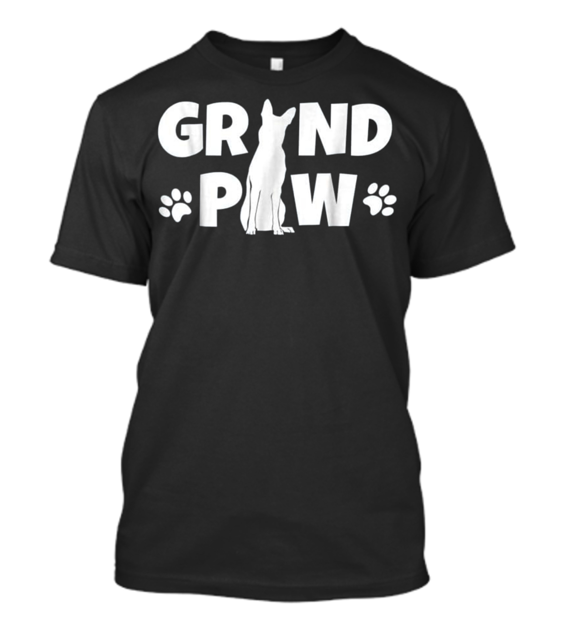 GRAND PAW German Shepherd Dog Paw Prints T-Shirt