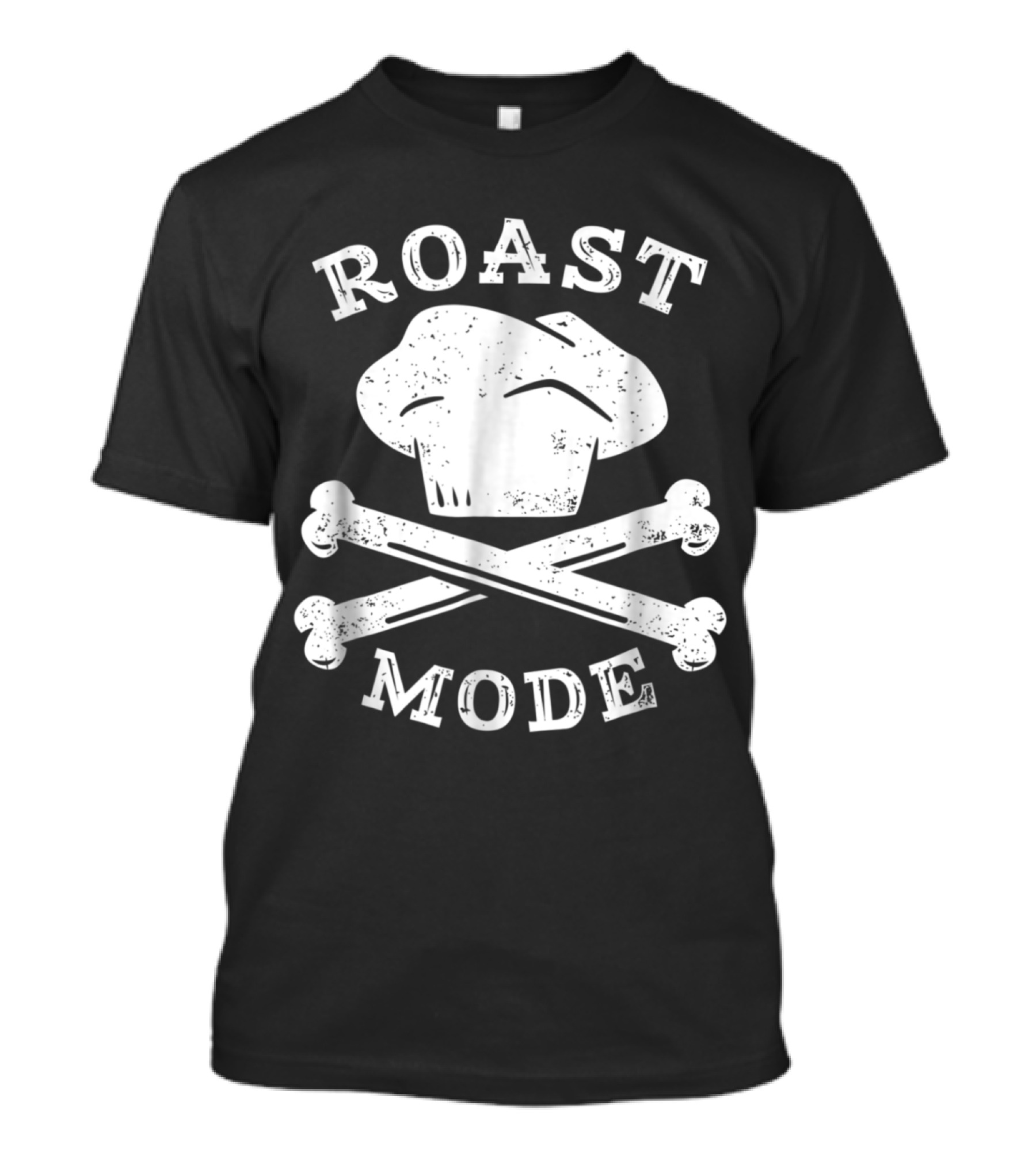 Roast Mode Chefs Hat Crossbones Thanksgiving T-Shirt