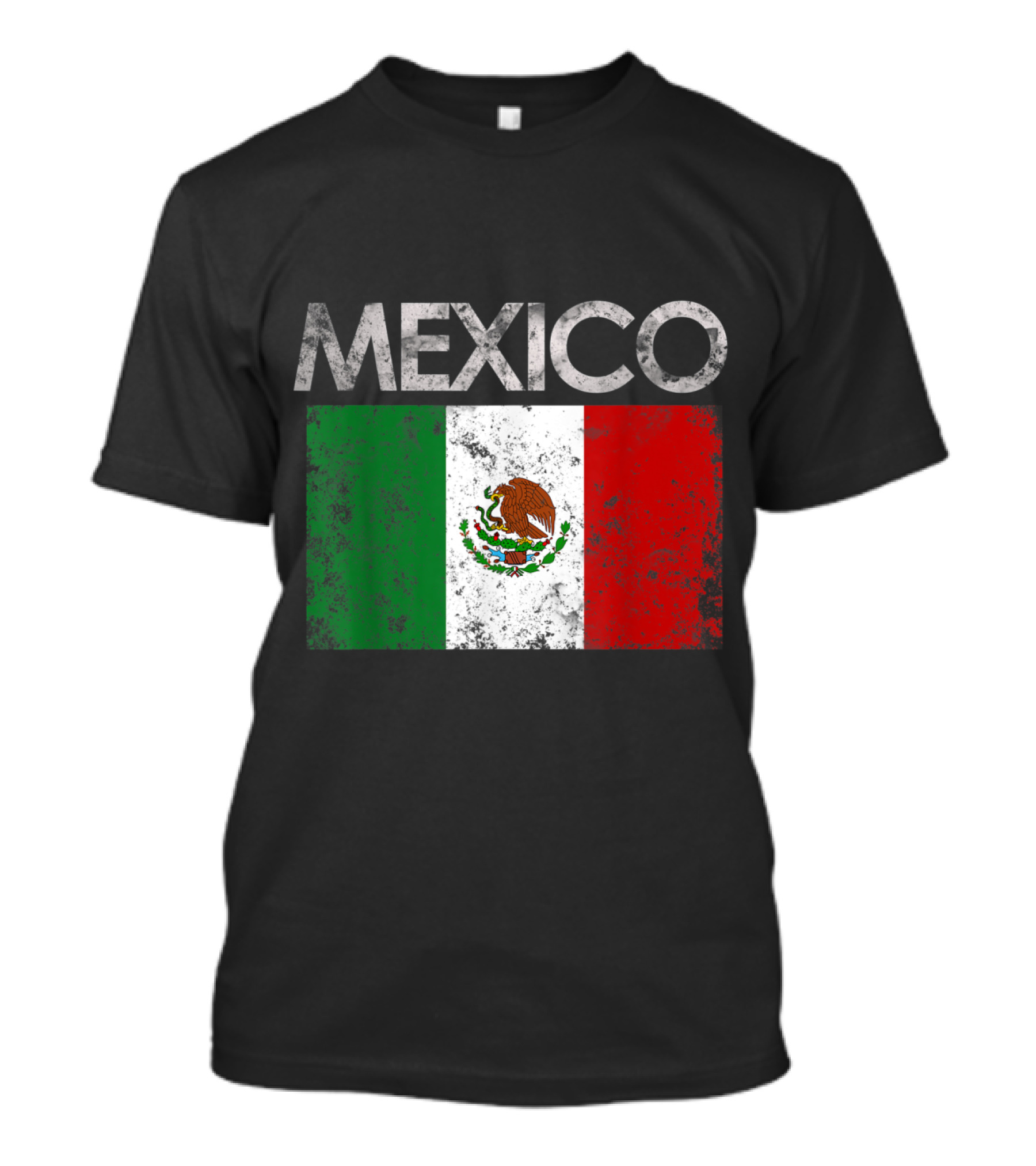 Vintage Distressed Mexico Flag Pride Mexican T-Shirt