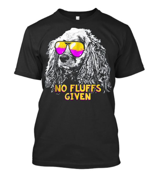 No Fluffs Given Cocker Spaniel With Colorful Sunglasses T-Shirt