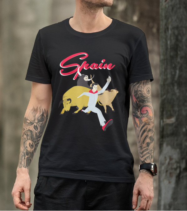 Spain Running Of The Bulls Pamplona T-Shirt