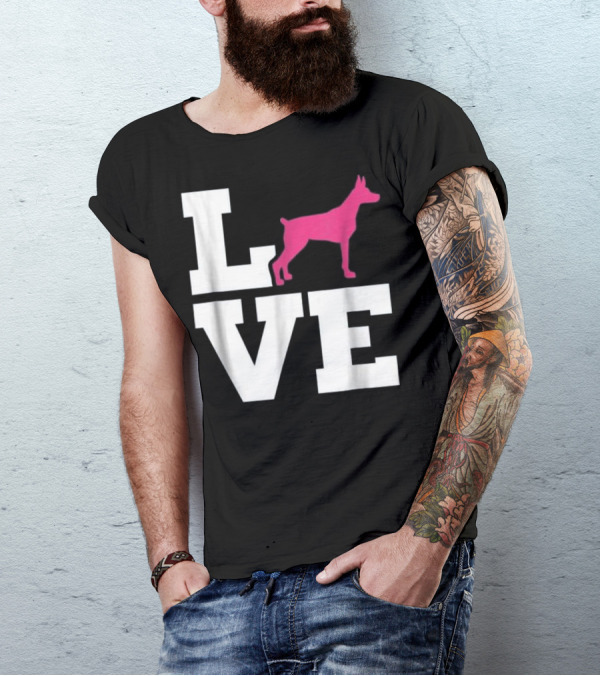 LOVE Doberman T-Shirt