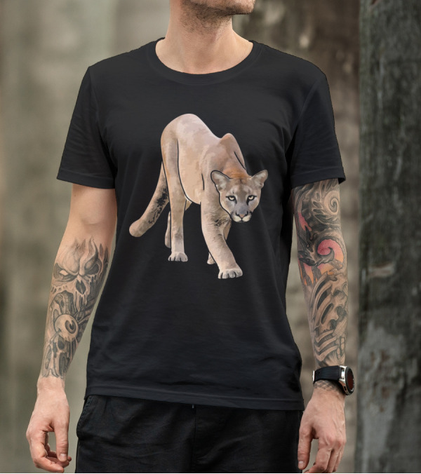 Mountain Lion Hunting Cougar Wildcat Wildlife T-Shirt
