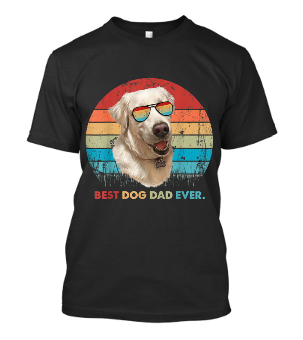 Best Dog Dad Ever Labrador Retro Sunglasses T-Shirt