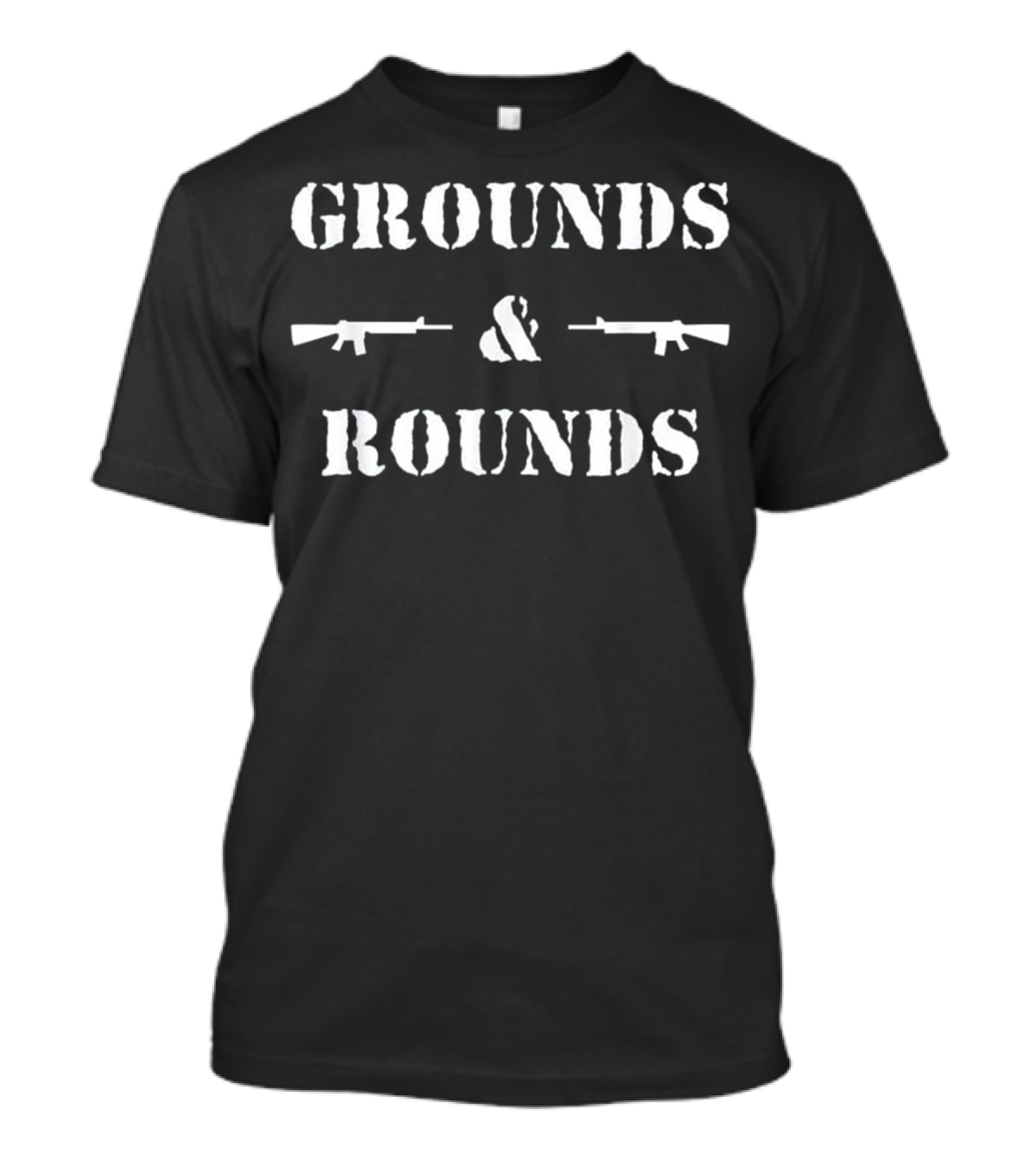 GROUNDS And ROUNDS Coffee And Guns Rifle T-Shirt