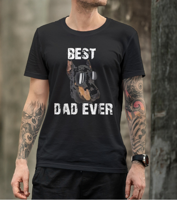Doberman Pinscher Best Dad Ever Independence T-Shirt