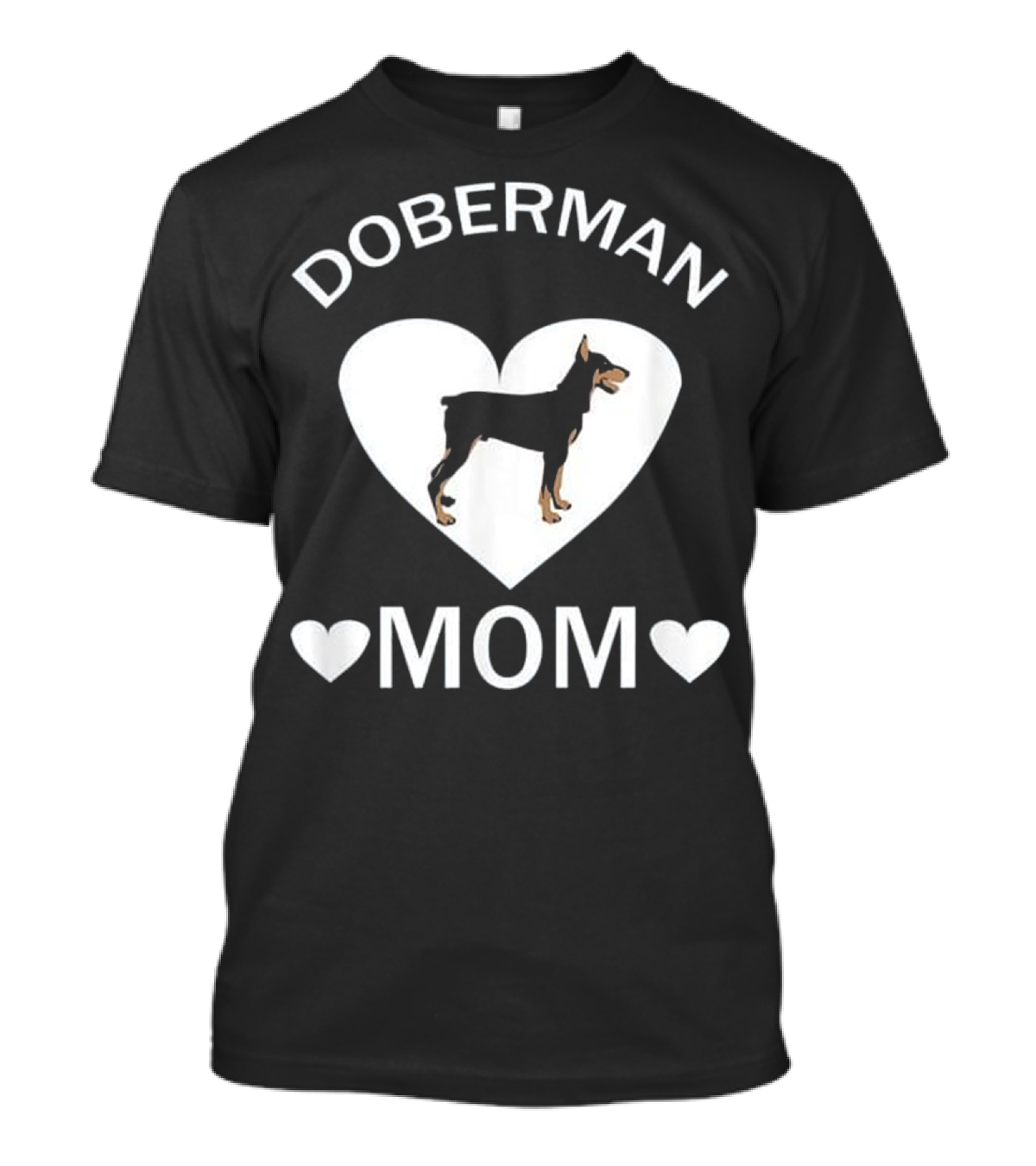 DOBERMAN HEART MOM T-Shirt