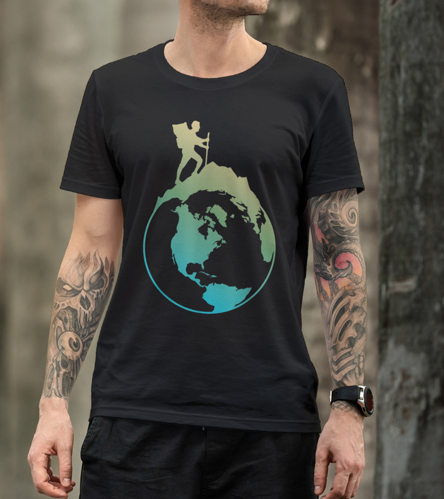 World Globe Trekking Nature Lover T-Shirt