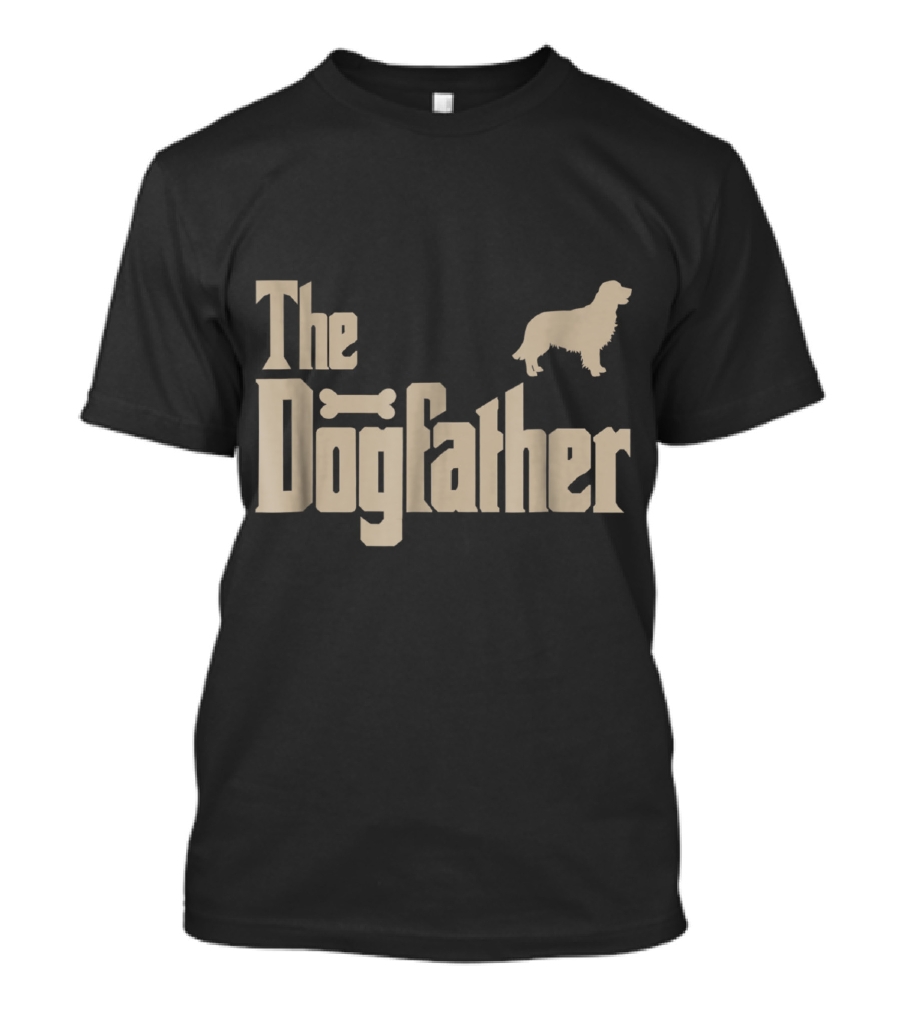 The Dogfather Golden Retriever Mens Best Dog Lovers T-Shirt