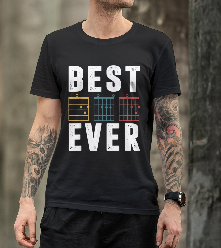 BEST GUITAR DAD EVER CHORDS T-Shirt