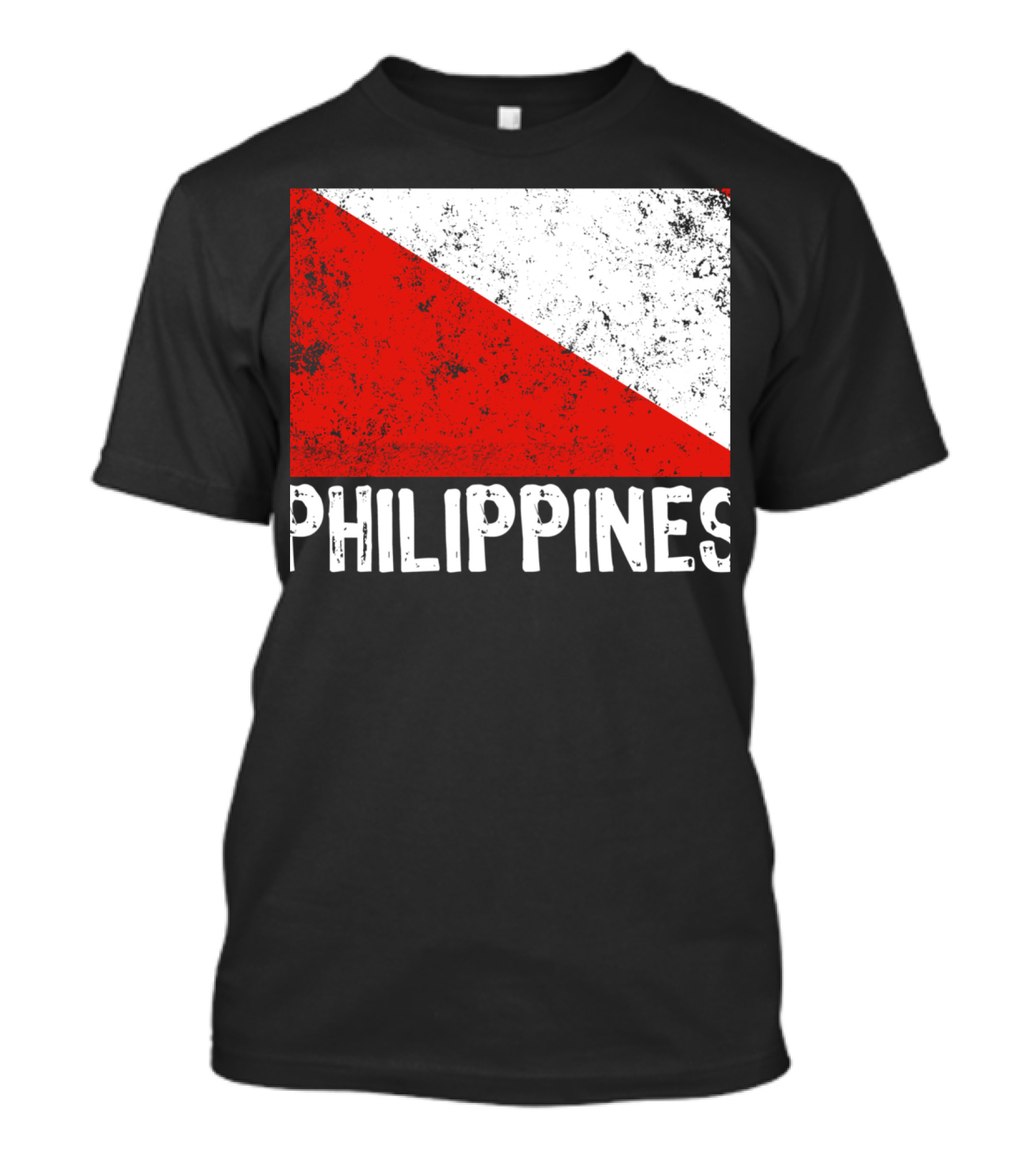 Philippines Vintage Scuba Dive Flag T-Shirt