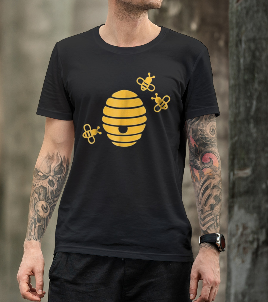 Beehive With Bees T-Shirt