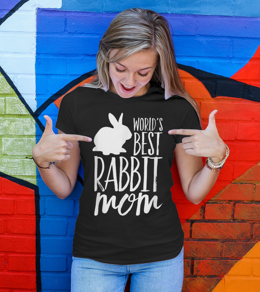 World's Best Rabbit Mom Cute Bunny T-Shirt
