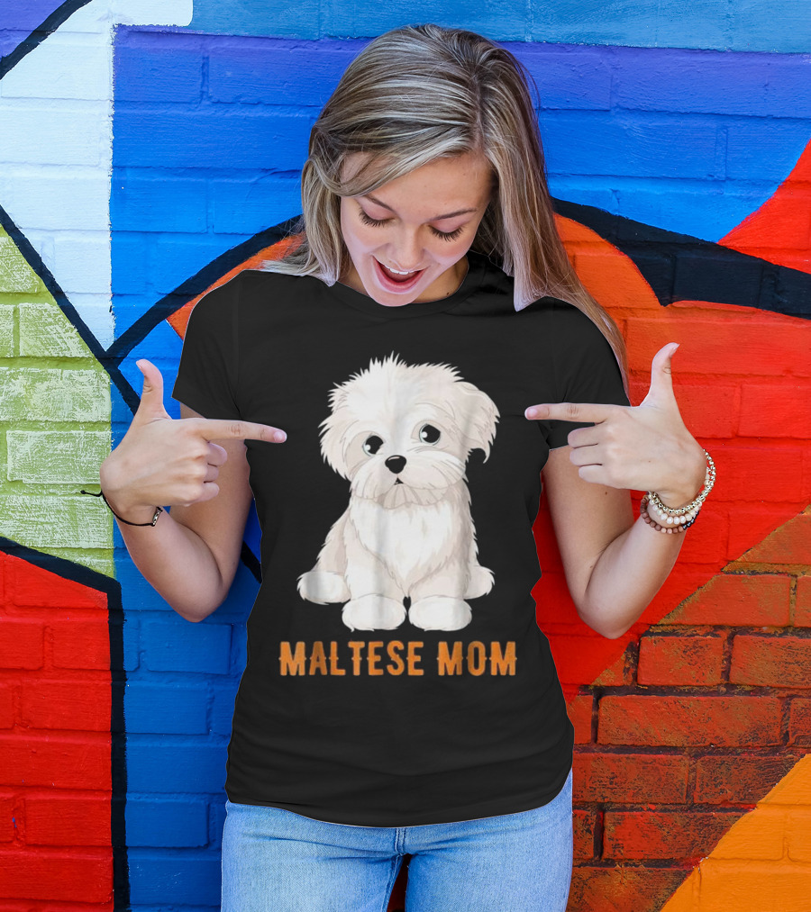 Dog Lovers Maltese Mom Cutie Ideas T-Shirt