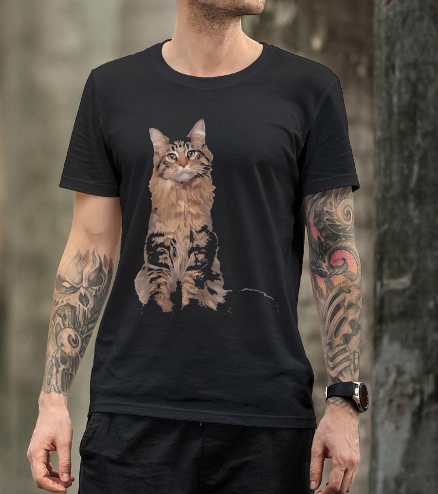 Maine Coon Cat Body T-Shirt