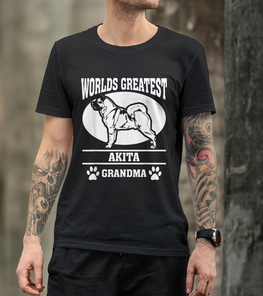 WORLDS GREATEST AKITA GRANDMA T-Shirt
