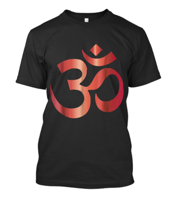Sanskrit Red Om Aum Ohm Yoga Hindu Me T-Shirt