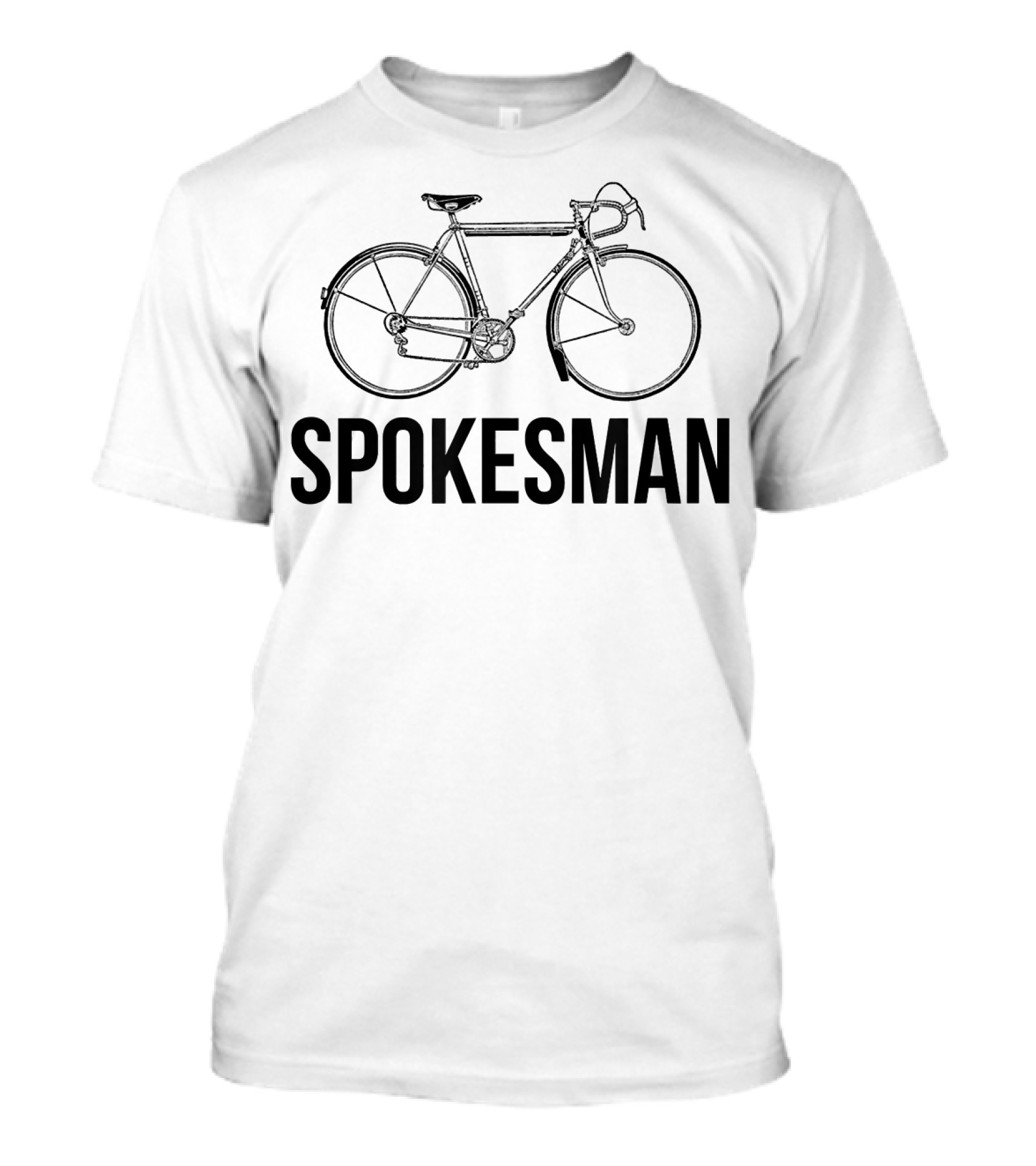 Spokesman Funny Bike Rider Pun Cyclist T-Shirt