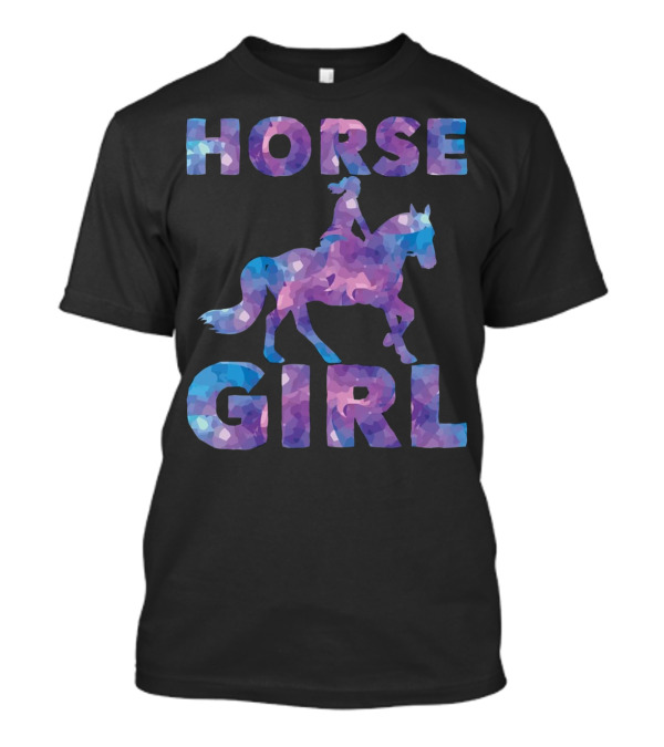HORSE GIRL Riding Silhouette Vibrant T-Shirt