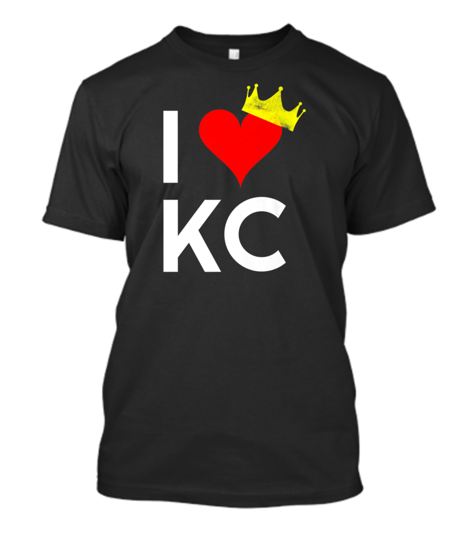I Heart KC Kansas City Love Crown Vintage T-Shirt