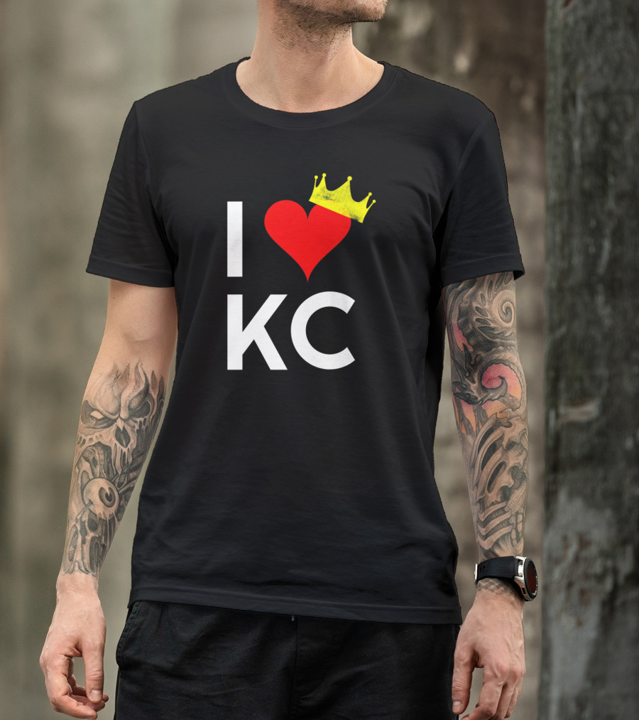 I Heart KC Kansas City Love Crown Vintage T-Shirt